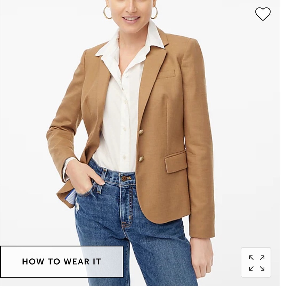 Camel jcrew blazer